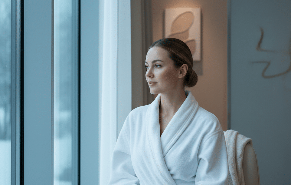 Ung kvinde med flot ud efter IPL behandling