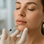 Læbefiller. Filler-injektion i læberne